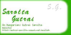 sarolta gutrai business card